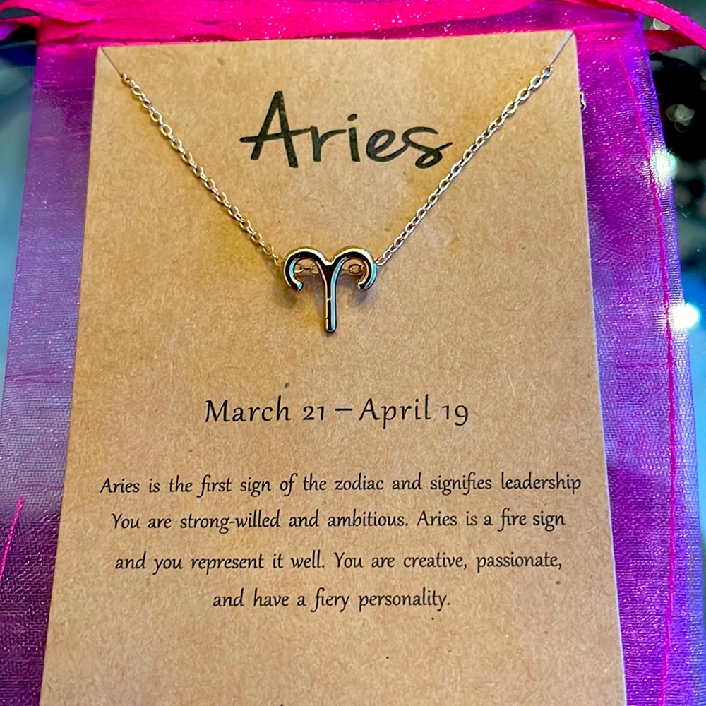 Aries sign, necklace